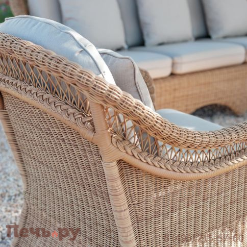 Диван двухместный плетеный с подушками Point Arena фото 3