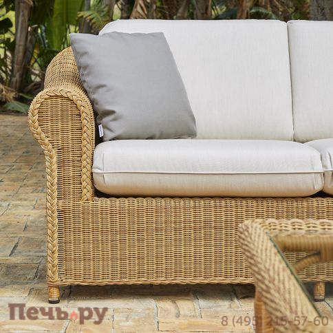 Диван двухместный плетеный с подушками Point Brumas фото 3