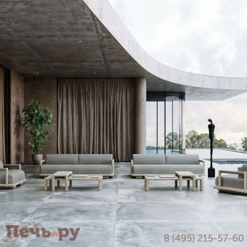 Диван двухместный с подушками Snoc Caleo Ash фото 2