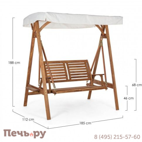 Диван-качели деревянные Garden Relax Noemi Swing фото 2