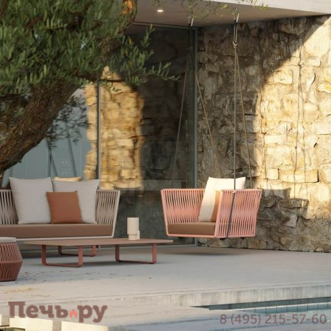 Диван-качели плетеный Kettal Bitta фото 6