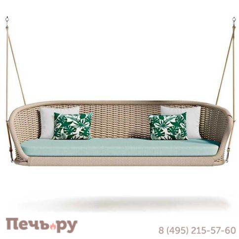 Диван-качели плетеный с подушкой Atmosphera Ludo фото