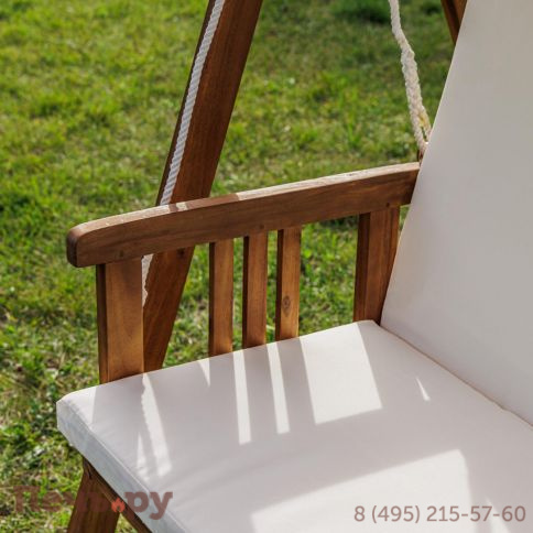 Диван-качели Royal Family Bruno двухместные из массива акации фото 10