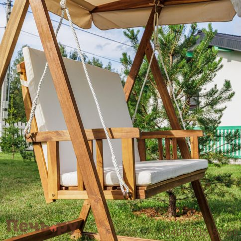 Диван-качели Royal Family Bruno двухместные из массива акации фото 4