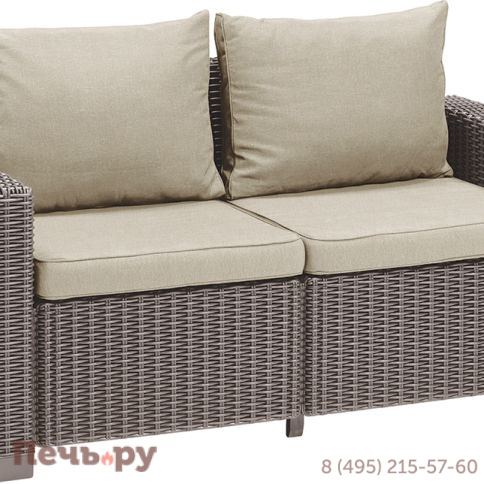 Диван Калифорния 2-х местный (California 2 Sofa), капучино фото