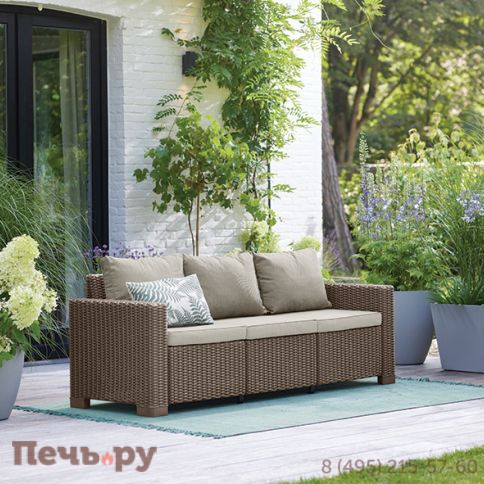 Диван Калифорния 3-х местный (California 2 Sofa), капучино фото 2