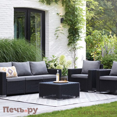 Диван Калифорния 3-х местный (California 3 Sofa), графит фото 2