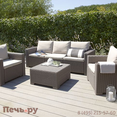 Диван Калифорния 3-х местный (California 3 Sofa), коричневый фото 2