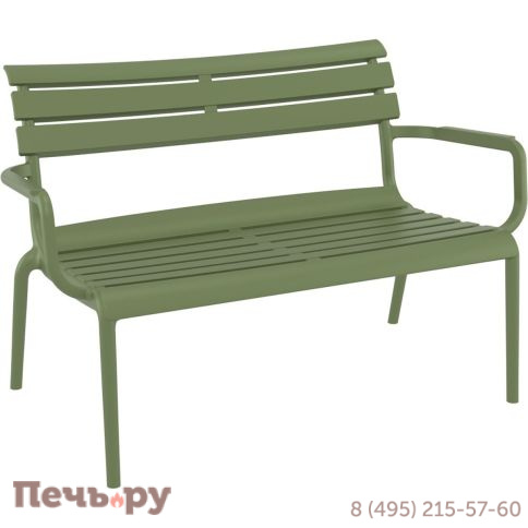 Диван пластиковый двухместный Siesta Contract Paris Lounge фото