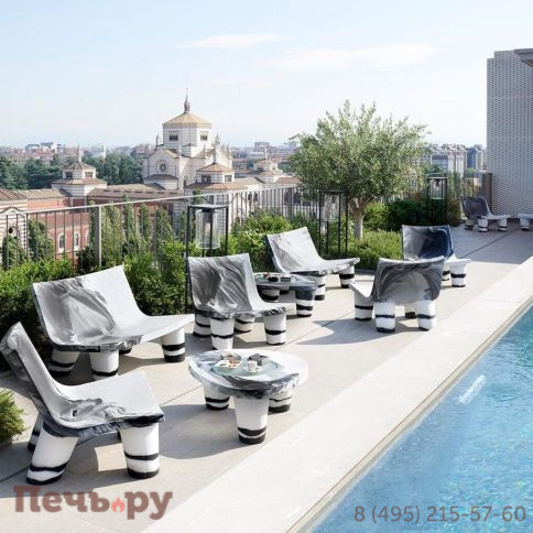 Диван пластиковый двухместный Slide Low Lita Love Anniversary Edition фото 2