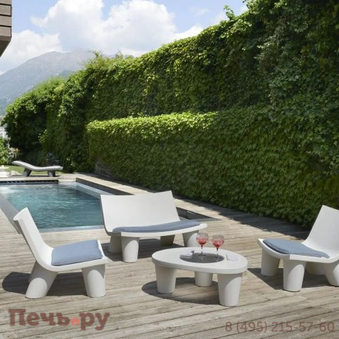 Диван пластиковый двухместный Slide Low Lita Love Standard фото 2