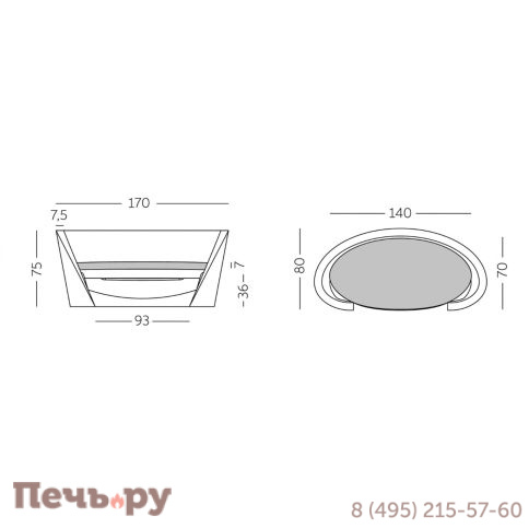 Диван пластиковый Slide Rap Standard фото 4