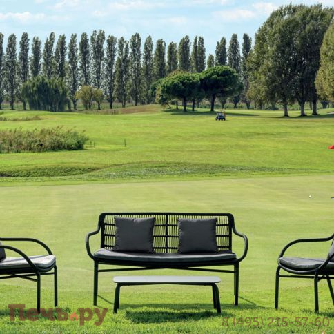 Диван плетеный с подушками Felicita Leaf фото 3