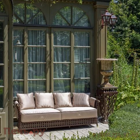 Диван плетеный трехместный DFN Rigel фото 2