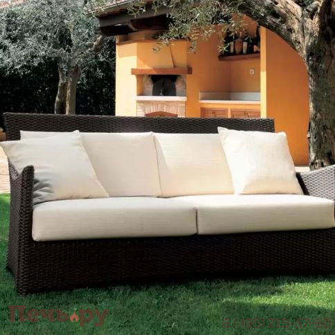 Диван плетеный трехместный DFN Scauri фото 2