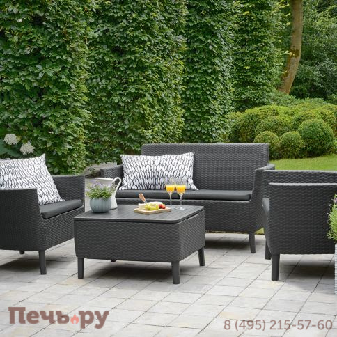 Диван Салемо 2-х местный (Salemo 2 Sofa), графит фото 2