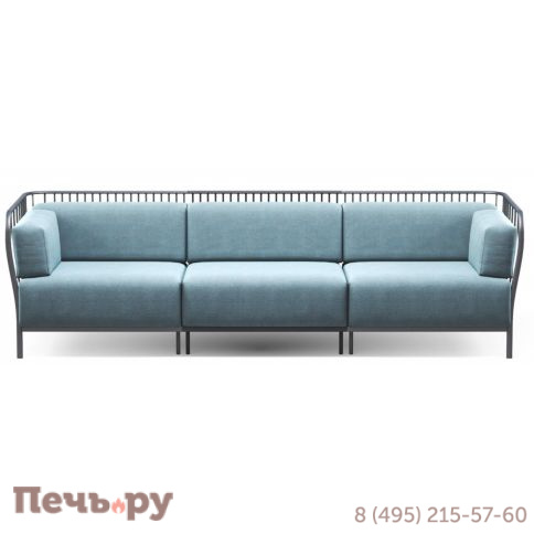 Диван трехместный металлический с подушками EMU Cannole фото