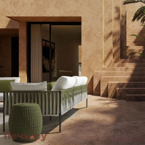 Диван двухместный плетеный Nodo Zip фото 2