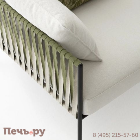 Диван двухместный плетеный Nodo Zip фото 4