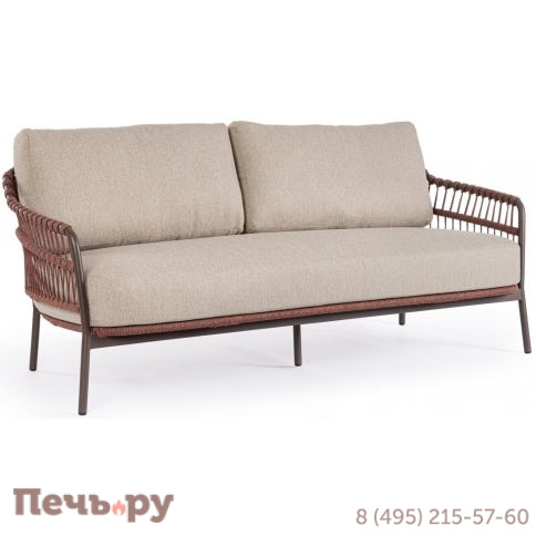 Диван трехместный плетеный с подушками Garden Relax Talaia фото