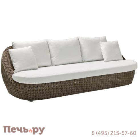 Диван трехместный плетеный с подушками Point Heritage фото