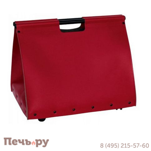 Дровница Comex 50.046R in Ecopelle Rosso H.cm.50 L cm 55X40 фото