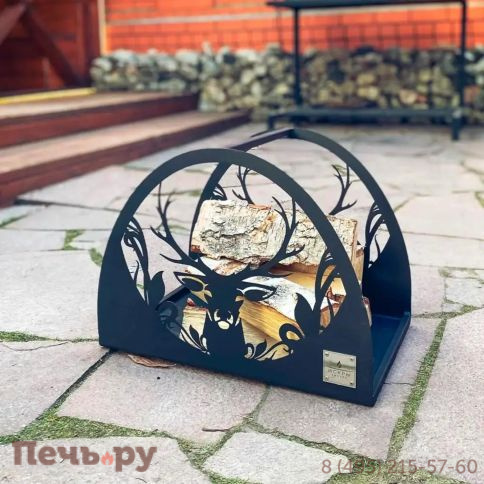 Дровница Искры костра Лесной олень фото