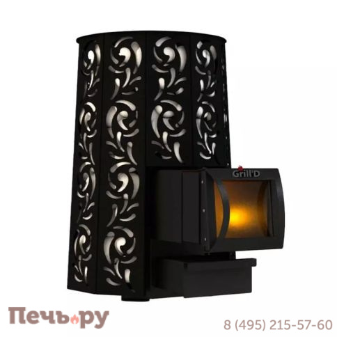 Дровяная банная печь Grill'D Violet Long Pro фото