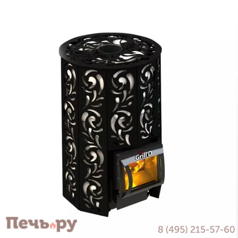 Дровяная банная печь Grill'D Violet Short Pro фото 2