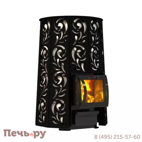 Дровяная банная печь Grill'D Violet Short Pro фото