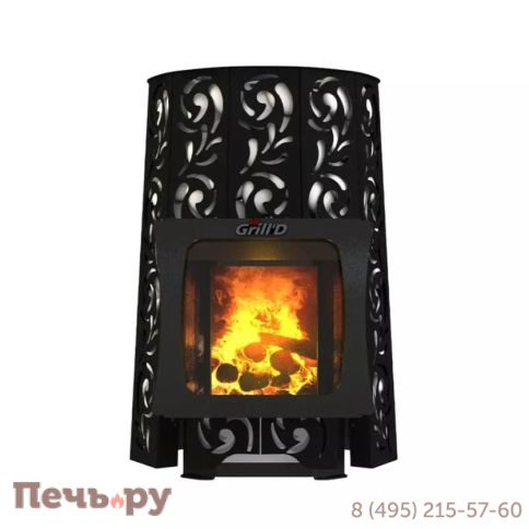 Дровяная банная печь Grill'D Violet Short Window Max Pro фото 3
