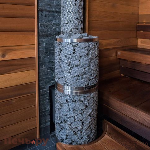 Дровяная печь для сауны IKI Kivi SL со стеклянной дверцей (открытие дверцы справа/слева) фото 2
