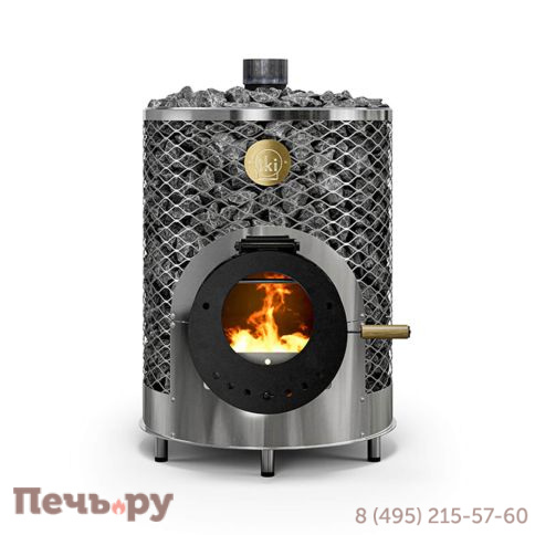 Дровяная печь для сауны IKI Original 2025 со стеклянной дверцей фото 2