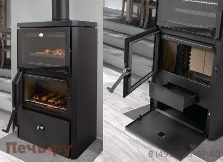 Дровяная печь Rocal Hebar Stove-Oven-Barbecue c духовкой фото 3