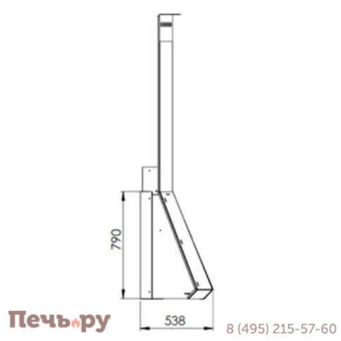 Дровяной камин Traforart Arion Rincon, подвесной фото 3