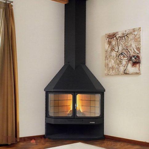 Дровяной камин Traforart Cloe Rincon (Хлоя) со стеклом фото