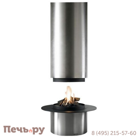 Дровяной камин Traforart Diamante (Диамант) без стекла, нерж.сталь фото