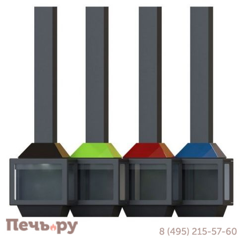 Дровяной камин Traforart Frontal Ariadna кожух RAL фото 3