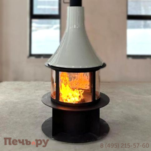 Дровяной камин Traforart Lorena central (Лорена), RAL фото 3