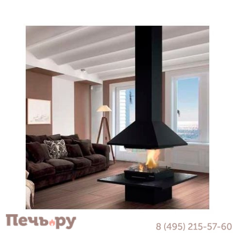 Дровяной камин Traforart Vulcano Central (Вулкано) под мрамор, без стекла фото