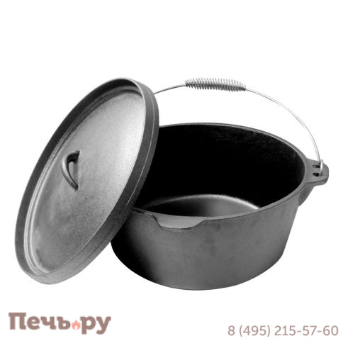 Духовка Green Kamado голландская чугунная фото