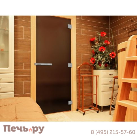 Дверь DoorWood Эталон Лайт Матовая Бронза 2000x800 (стекло 8мм) фото