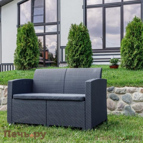 Двухместный диван Royal Family Lana графит фото 2