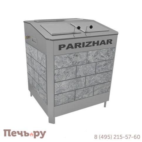 Электрическая паротермальная печь для бани Инжкомцентр ВВД ПАРиЖАР 24 кВт (380 В) облицовка из природного камня фото 2