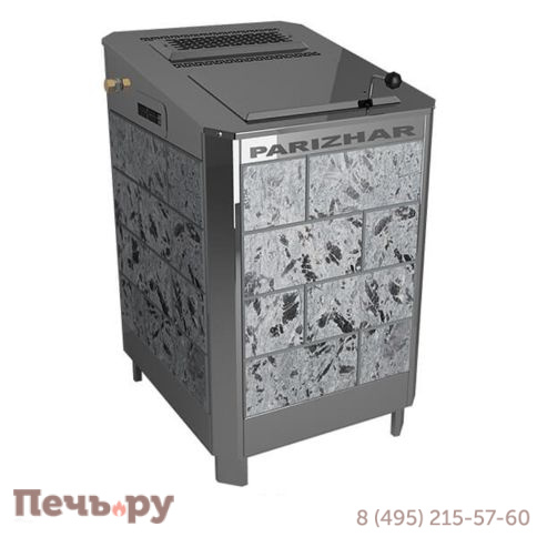 Электрическая паротермальная печь для бани Инжкомцентр ВВД ПАРиЖАР 4.25 кВт облицовка из природного камня фото 3