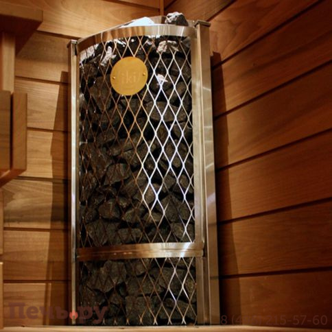 Электрическая печь для сауны IKI Corner 9 кВт (угловая) Встроенное управление фото 2