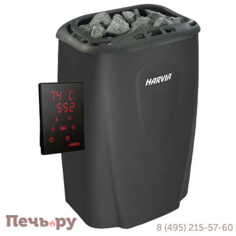 Электрическая печь Harvia Moderna V45XE Black фото