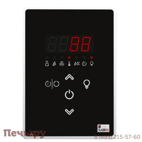 Электрическая печь SAWO Cubos (CUB3-45Ni2-P), без пульта, встр. блок мощности, 4,5 кВт, нерж. сталь фото 2