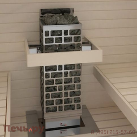 Электрическая печь SAWO Cubos (CUB3-60Ni2-P), без пульта, встр. блок мощности, 6 кВт, нерж. сталь фото 3