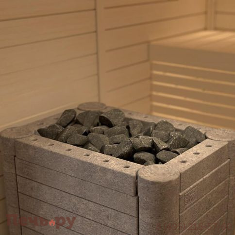 Электрическая печь SAWO Stone Super Nimbus NIM-240NS-V12-P (облицовка - талькохлорит, требуется панель управления и блок мощности) фото 2